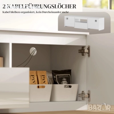 Нисък шкаф за телевизор, снимка 14 - Шкафове - 52561743