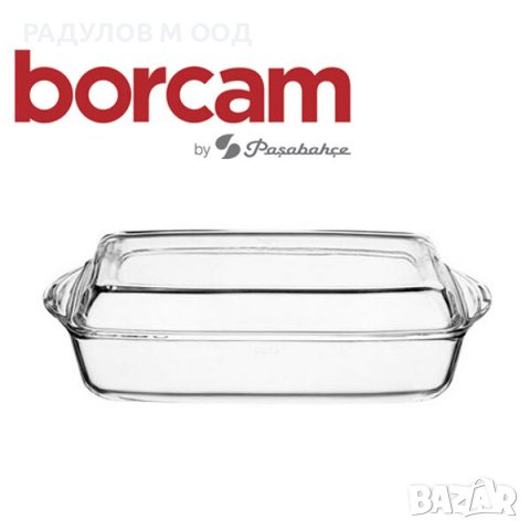 Йенска тенджера правоъгълна Borcam 1.5л, йена с капак, огнеупорен съд за готвене, снимка 2 - Съдове за готвене - 44432617