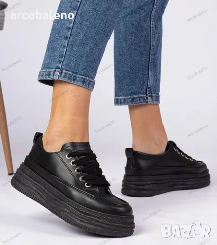 Дамски маратонки с висока подметка Selina, 4цвята , снимка 5 - Маратонки - 49425222