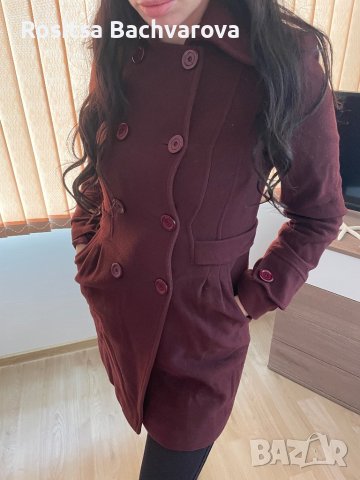 Палто цвят бордо, Radeks, размер М