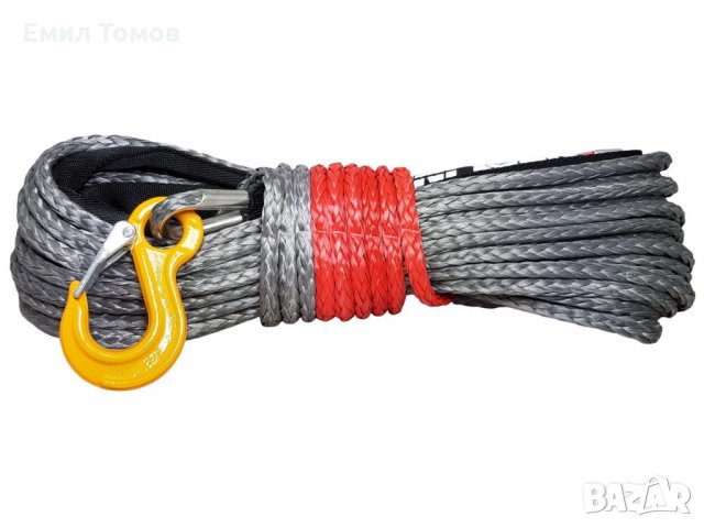 Синтетично въже за лебедки "PowerLine" 28M/8мм,9мм,10мм/ с кука - НОВИ, снимка 7 - Аксесоари и консумативи - 15388849