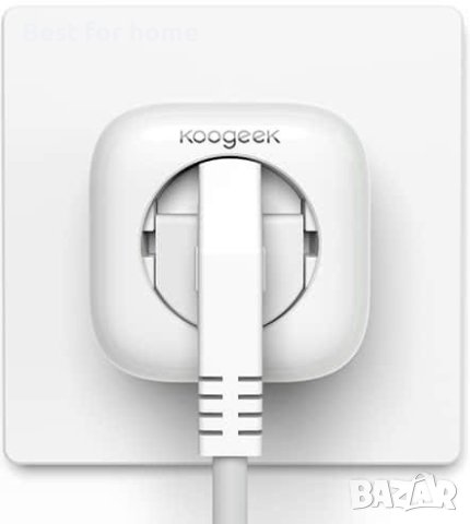 Smart контакт Koogeek P4EU, WiFi, Apple Homekit, бял, снимка 5 - Други стоки за дома - 40743161