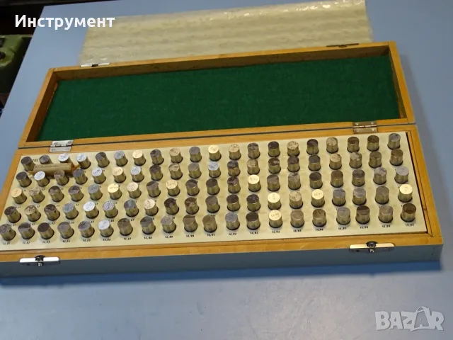 Комплект прецизни цилиндрични измервателни щифтове DDR VEB SCHMALKALDEN TGL 13620 LMW 10-20mm