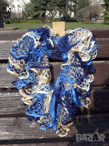 Ръчно изплетени шалове, снимка 2 - Шалове - 53682481