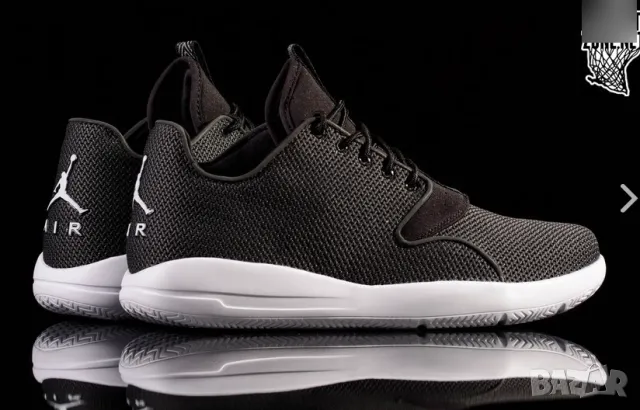 маратонки NIKE AIR JORDAN ECLIPSE BLACK WHITE ANTHRACITE GS номер 37,5-38, снимка 4 - Маратонки - 47697047