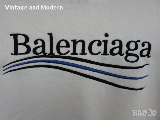 Ватирана блуза BALENCIAGA Election Logo (L/XL), снимка 10 - Блузи - 40064355