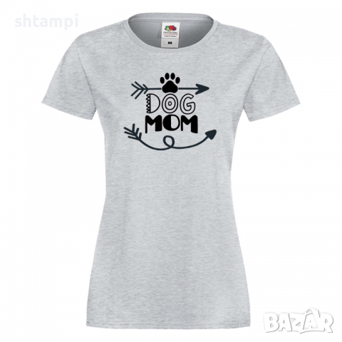 Дамска тениска Dog Mom 3 Празник на Майката,Подарък,Изненада,Рожден Ден, снимка 5 - Тениски - 36294710