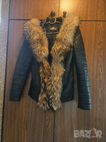 дамско яке естествена кожа 