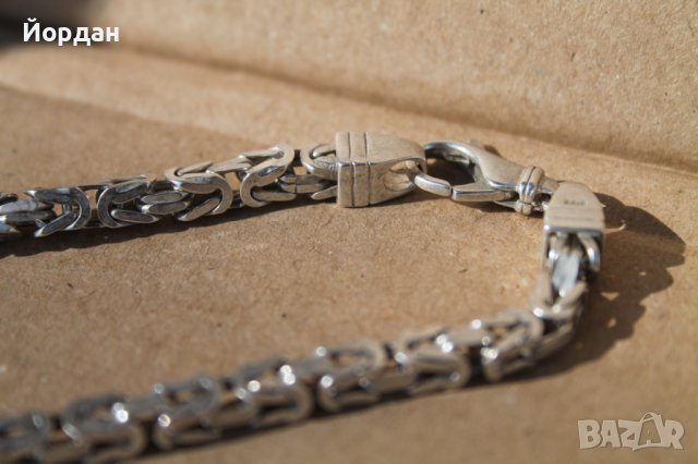 Италиански сребърен ланец, снимка 6 - Колиета, медальони, синджири - 41679392