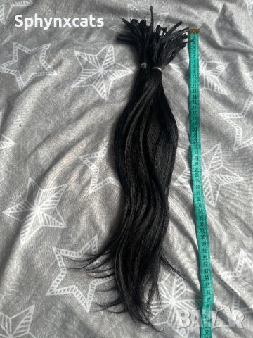 Естествена коса на кератинови кичури 60см естествена коса от диверсо - руси и тъмни, снимка 9 - Аксесоари за коса - 52522488