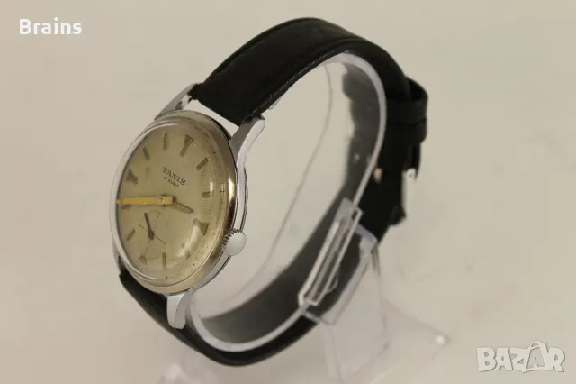 1950's Швейцарски Мъжки Часовник TANIS 21 Камъка, снимка 5 - Антикварни и старинни предмети - 49477031