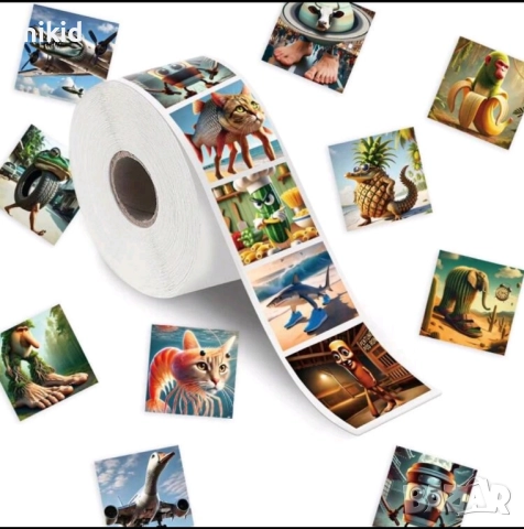 100 бр ITALIAN BRAINROT самозалепващи лепенки стикери ръчна изработка за подарък, снимка 3 - Други - 51671105