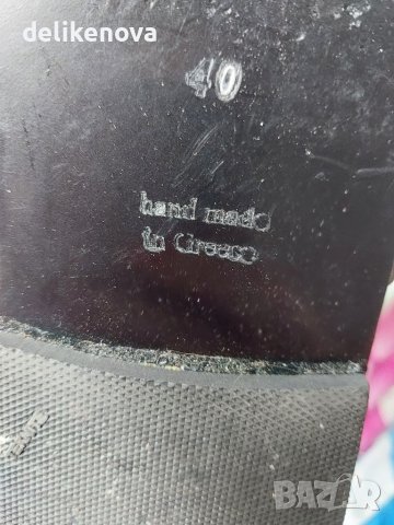 Sandalia. Italy. Hand made Size 40 100% Кожа Страхотни чехли, снимка 5 - Чехли - 41118054
