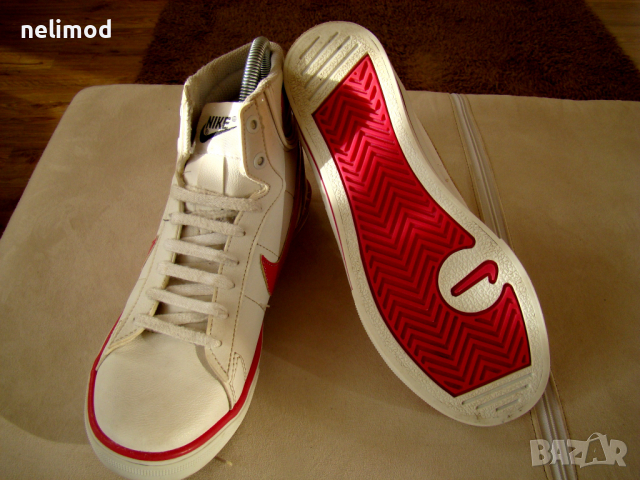 Nike original иСТИНСКИЯ чЕРЕН пЕТЪК на 45,00 лв size UК 6 39номер...естествена кожа, снимка 3 - Кецове - 36342879