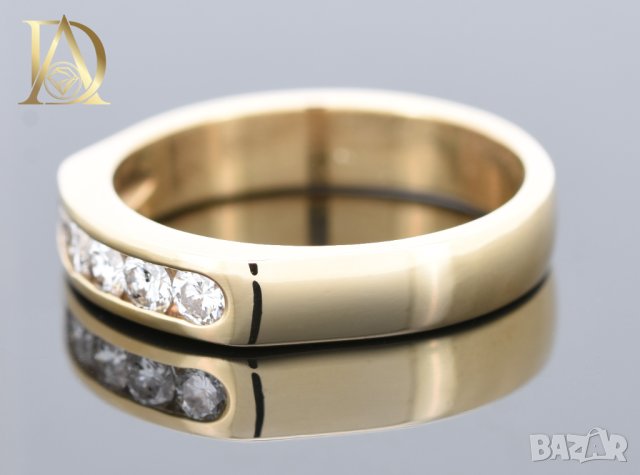 Нов Златен Пръстен с 0.45кт Естествени Брилянти , снимка 3 - Пръстени - 40375675