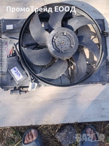 Вентилатор перка охлаждане Мерцедес Ц220 С клас Mercedes C220 W203 377683 885.001.995 A2035000293, снимка 4 - Части - 42422471