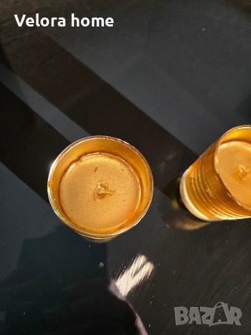 ЗЛАТНИ свещници 2 броя комплект, снимка 3 - Други - 53154585