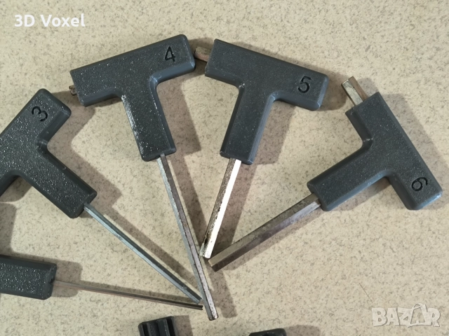 Комплект дръжки за шестограм/ Т дръжка за Г-образен ключ, снимка 7 - Други инструменти - 51506533