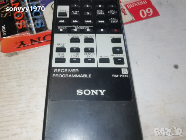 SONY RM-P342 RECEIVER PROGRAMMABLE REMOTE SWISS 1512251100, снимка 9 - Ресийвъри, усилватели, смесителни пултове - 52798726