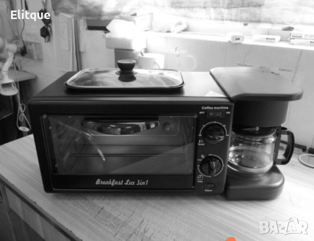 Многофункционална кухненска печка 3в1 – Тостер, Фурна и Кафемашина