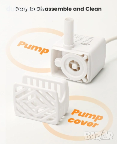 Резервна помпа за котешки фонтан HM-02 (2.5L), снимка 3 - Друга електроника - 53239931