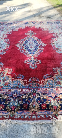 Ръчно тъкан вълнен персийски килим.Произход Иран.Антика за ценители., снимка 2 - Килими - 44821829