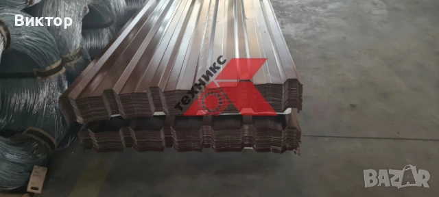 обавена днес в 15:34 ч.  Покривна ламарина по размер на клиента / ЛТ 35 / 8017,0.45мм - 0.48мм/