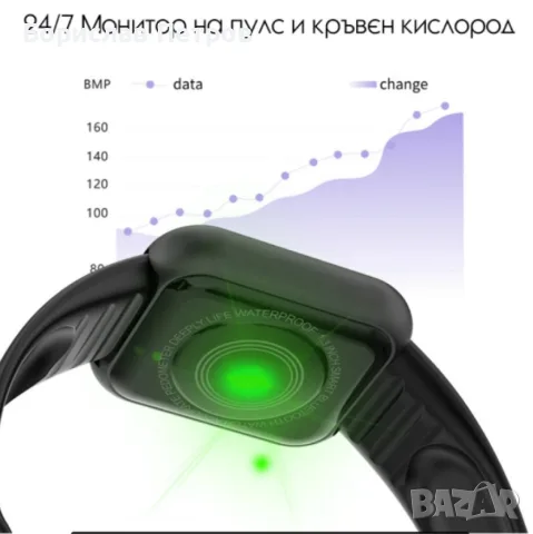 Смарт часовник smart bracelet пулс , крачки работи с всички телефони, снимка 2 - Смарт гривни - 55992500