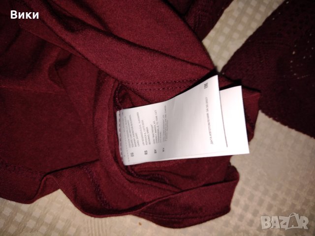 Бордо блуза Reserved, снимка 12 - Блузи с дълъг ръкав и пуловери - 34520702