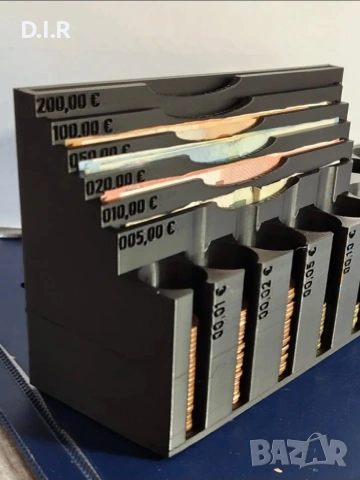 Каса с отделения за всички монети и банкноти до 200, снимка 2 - Други стоки за дома - 53114094