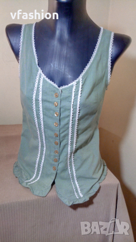 Дамска блуза с плетени елементи, снимка 5 - Корсети, бюстиета, топове - 36316647