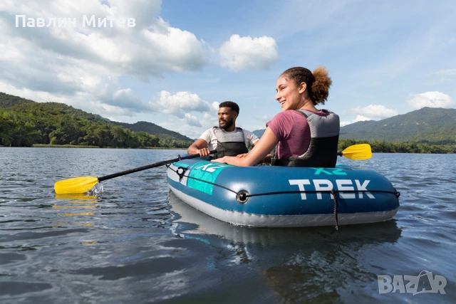 Нова надуваема лодка  Bestway®  Hydro Force® raft -set Trek™ X2 232 x 118 x 37 cm, снимка 5 - Водни спортове - 53043410