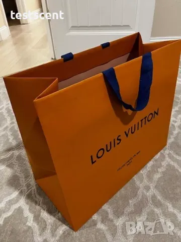 Бутикова подаръчна торба Louis Vuitton carrier shopping bag 22cm x18cm, снимка 13 - Чанти - 49515700