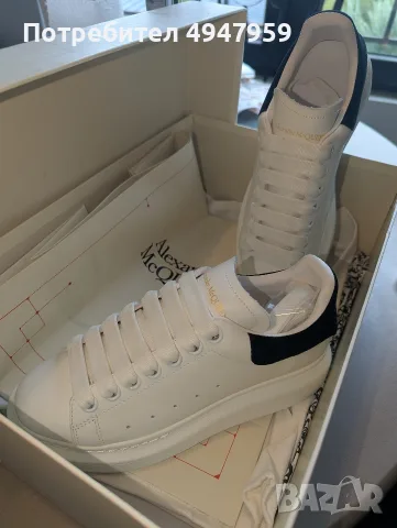 Alexander McQueen Oversized Sneakers No36! Снекърси Alexander McQueen Oversized от телешка кожа 390€, снимка 3 - Маратонки - 56057052