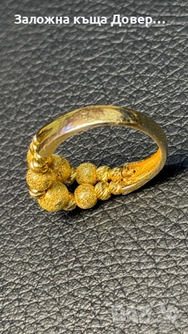 Златен пръстен 14 K 585 Gold zlaten prasten zlatni, снимка 4 - Пръстени - 53745778