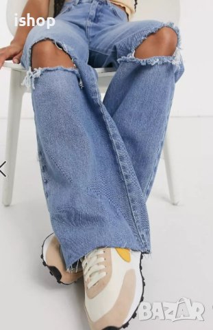 Дамски Дънки широки крачоли, снимка 3 - Дънки - 40724252