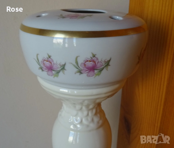 Стар порцеланов овлажнител/изпарител. Saturalux  EMS  Франция  22 Karat Gold, снимка 10 - Други - 51660567