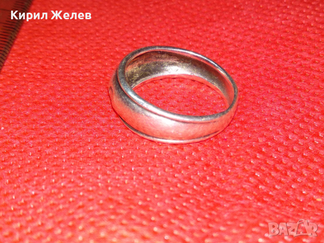 СТАР СРЕБЪРЕН ПРЪСТЕН ВИСОКА ПРОБА СРЕБРО РЪЧНА МАЙСТОРСКА АР ДЕКО ИЗРАБОТКА 43179, снимка 9 - Антикварни и старинни предмети - 44610488