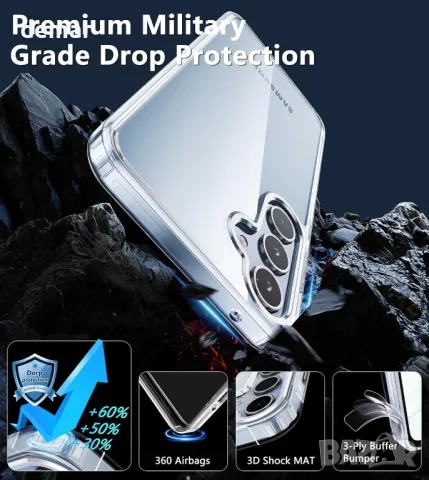 Калъф FNTCASE за Samsung Galaxy A35-5G, прозрачен, включва протектор за екран, снимка 5 - Калъфи, кейсове - 49828229