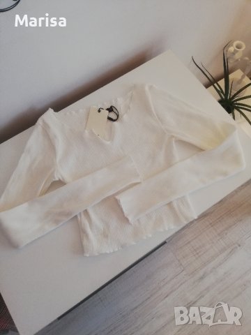 Рипсена блуза , снимка 1 - Блузи с дълъг ръкав и пуловери - 42618854