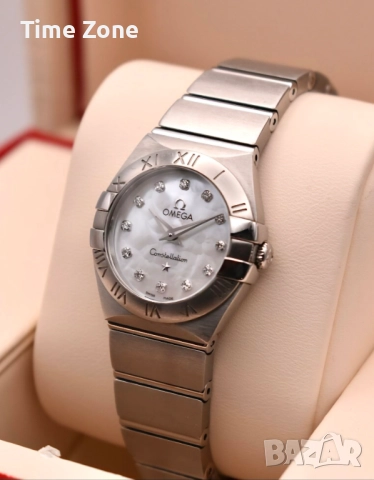 Omega Constellation 28mm Qauartz Steel MOP Dial Diamond Дамски Различни Варианти, снимка 4 - Дамски - 48000553