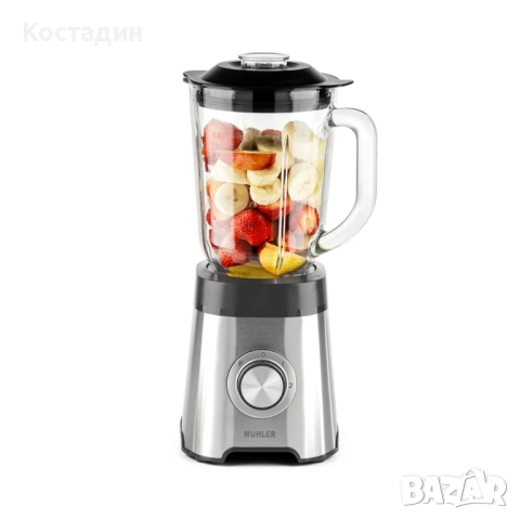Блендер Muhler, 500W, 1.5 л, стъклена кана
