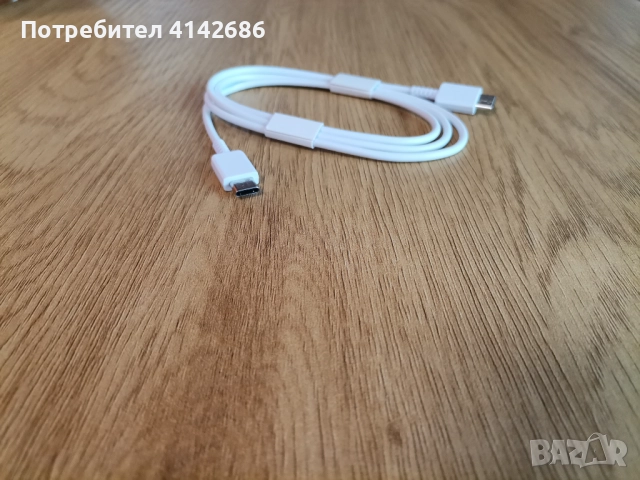 Кабел за трансфер на данни Samsung type C към type C  , снимка 3 - Резервни части за телефони - 52858453