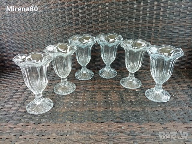 Италиански чаши за мелба - 6 бр., снимка 1 - Сервизи - 40898728