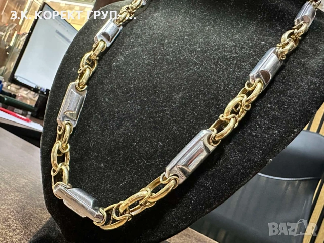 Златен синджир 14к, 41.53гр, снимка 7 - Колиета, медальони, синджири - 53236280