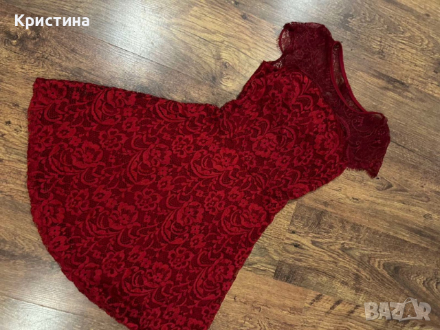 Червена официална рокля , снимка 2 - Рокли - 44586041