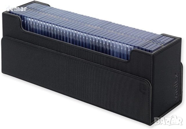 Кутия за карти Vault X Exo-Tec 450+ с магнитен капак - черно, червено, снимка 5 - Нумизматика и бонистика - 42223409