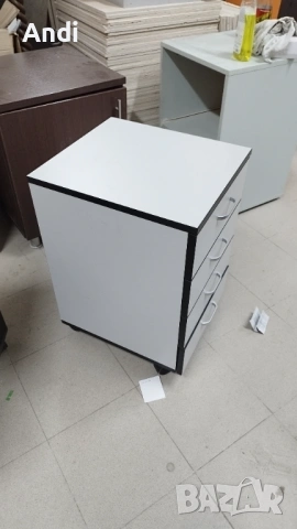 Шкафче за бюро с 3 или 4 чекмеджета - контейнер на колела, снимка 15 - Шкафове и рафтове - 53841333