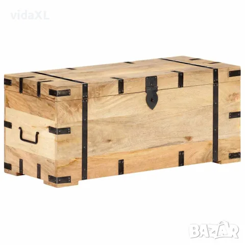 vidaXL Ракла, 90x40x40 см, мангово дърво масив, снимка 8 - Скринове - 56146627