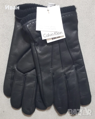 Нови кожени ръкавици  Calvin Klein